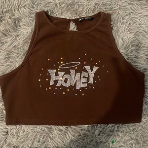 Shein Top with rhinestones